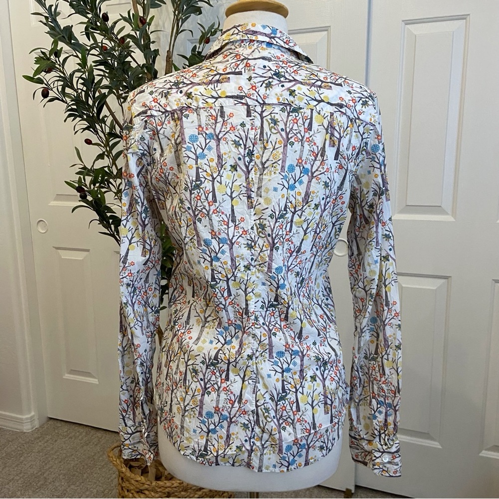 Button Down Frank & Eileen Floral Shirt  Long Sleeve Preppy Comfortable Luxe - Picture 12 of 15